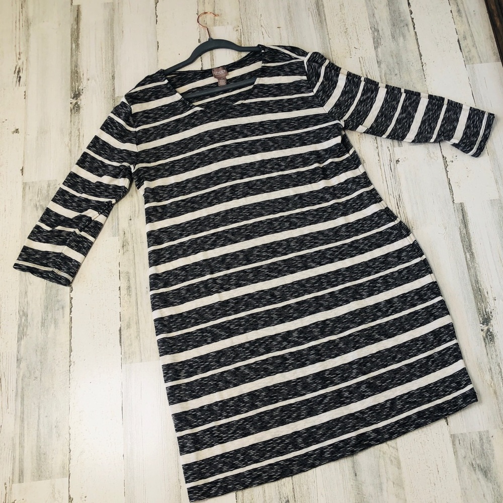 Chicos Black White  Dress Size 2-3